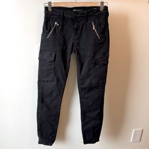Mavi black skinny cargo jeans